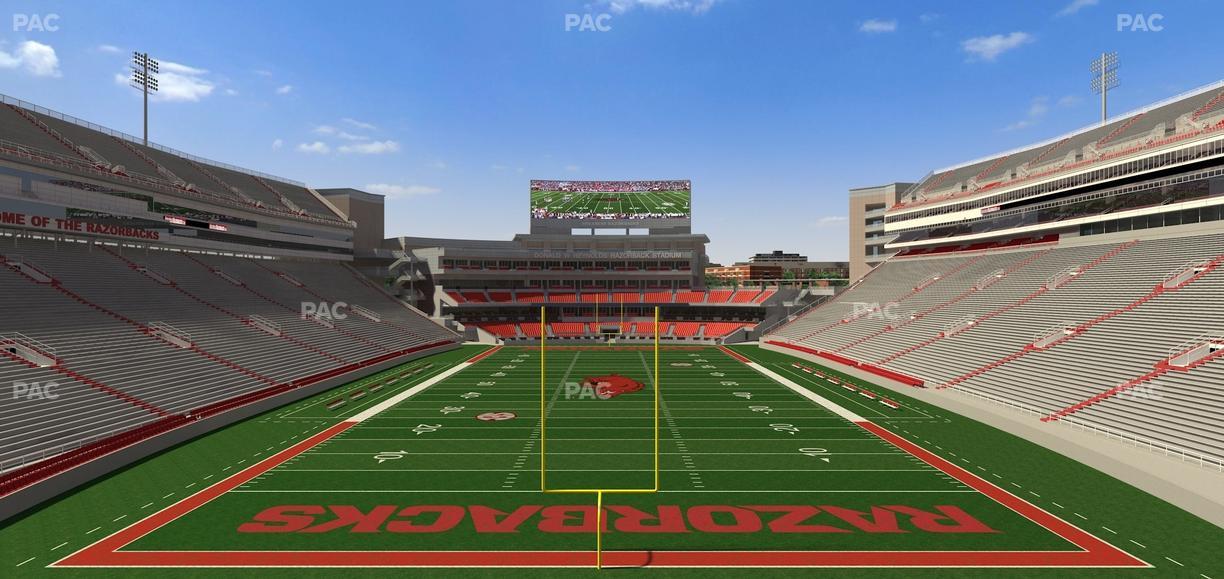Razorback Stadium - Section 232 Seat View