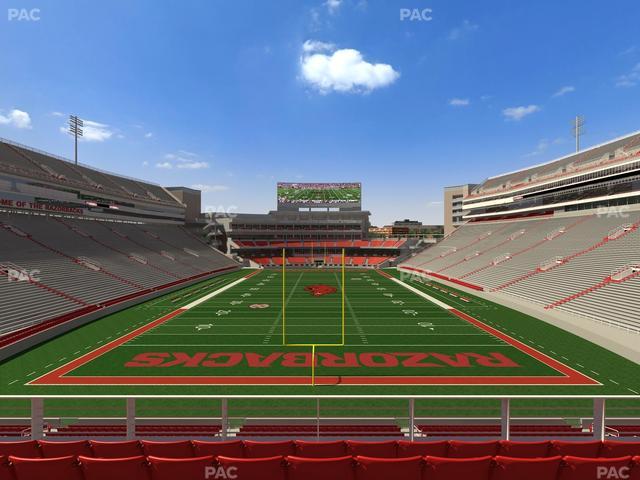 Razorback Stadium - Section 232 Seat View