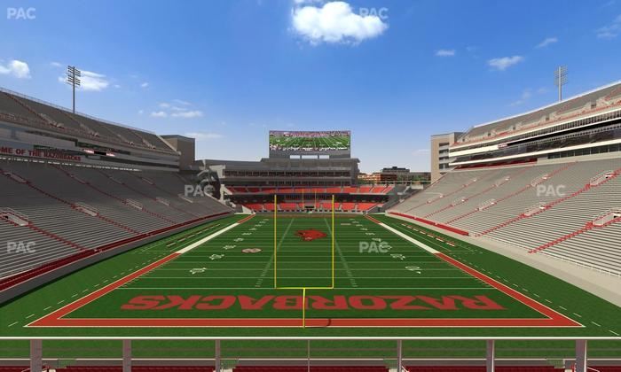 Razorback Stadium - Section 232 Seat View