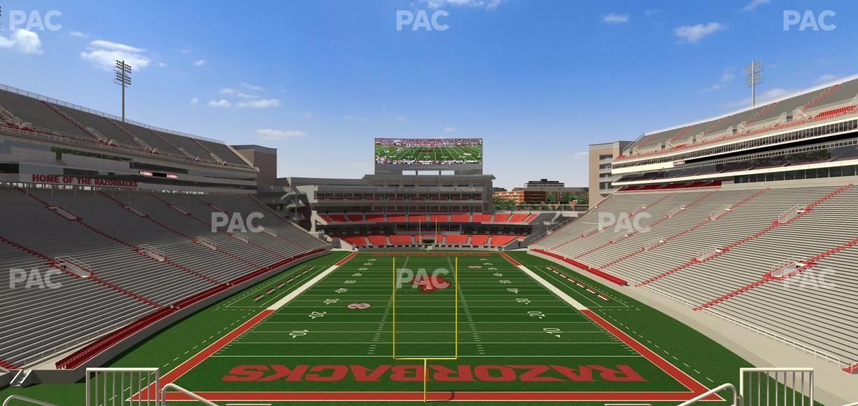 Razorback Stadium - Section 232 Seat View