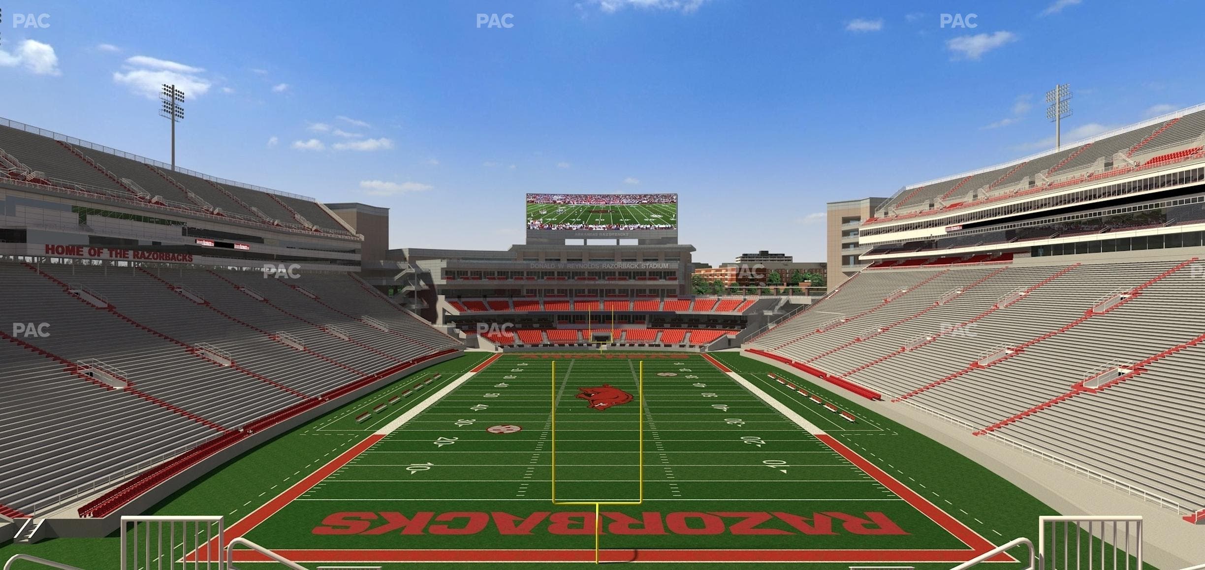 Razorback Stadium - Section 232 Seat View