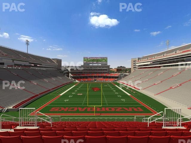 Razorback Stadium - Section 232 Seat View