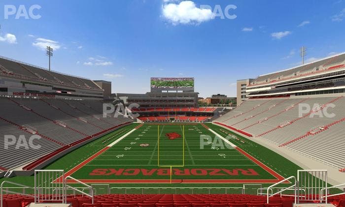 Razorback Stadium - Section 232 Seat View