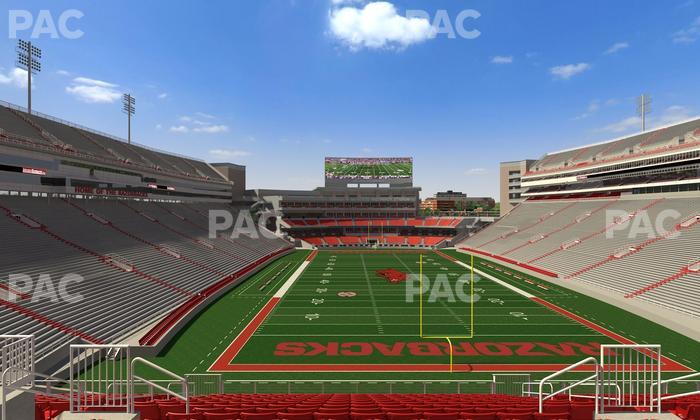 Razorback Stadium - Section 233 Seat View