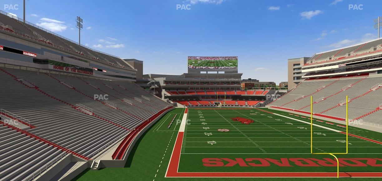Razorback Stadium - Section 234 Seat View