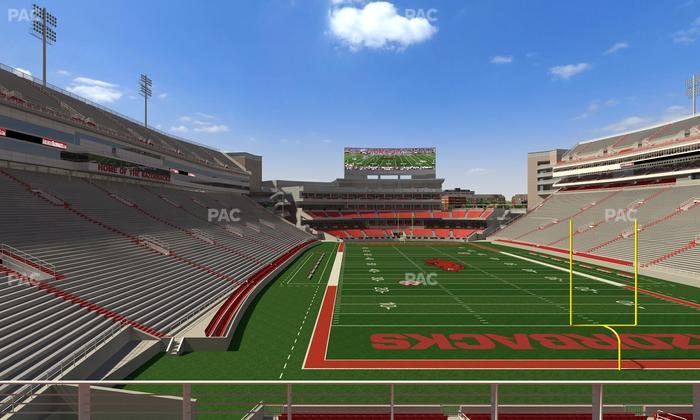 Razorback Stadium - Section 234 Seat View