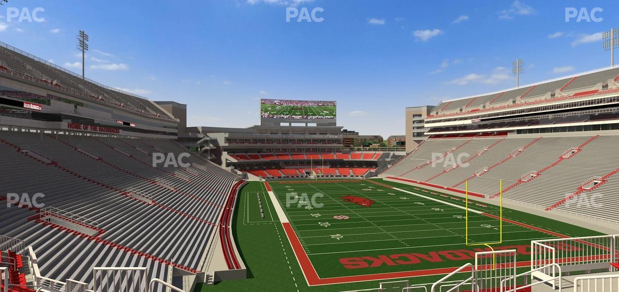 Razorback Stadium - Section 235 Seat View