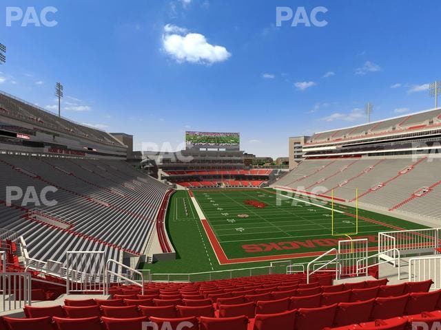 Razorback Stadium - Section 235 Seat View