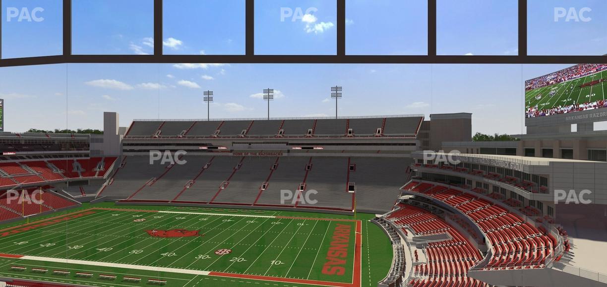 Razorback Stadium - Section 332 Seat View