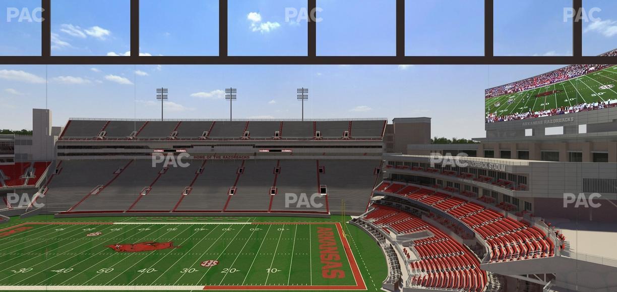 Razorback Stadium - Section 333 Seat View