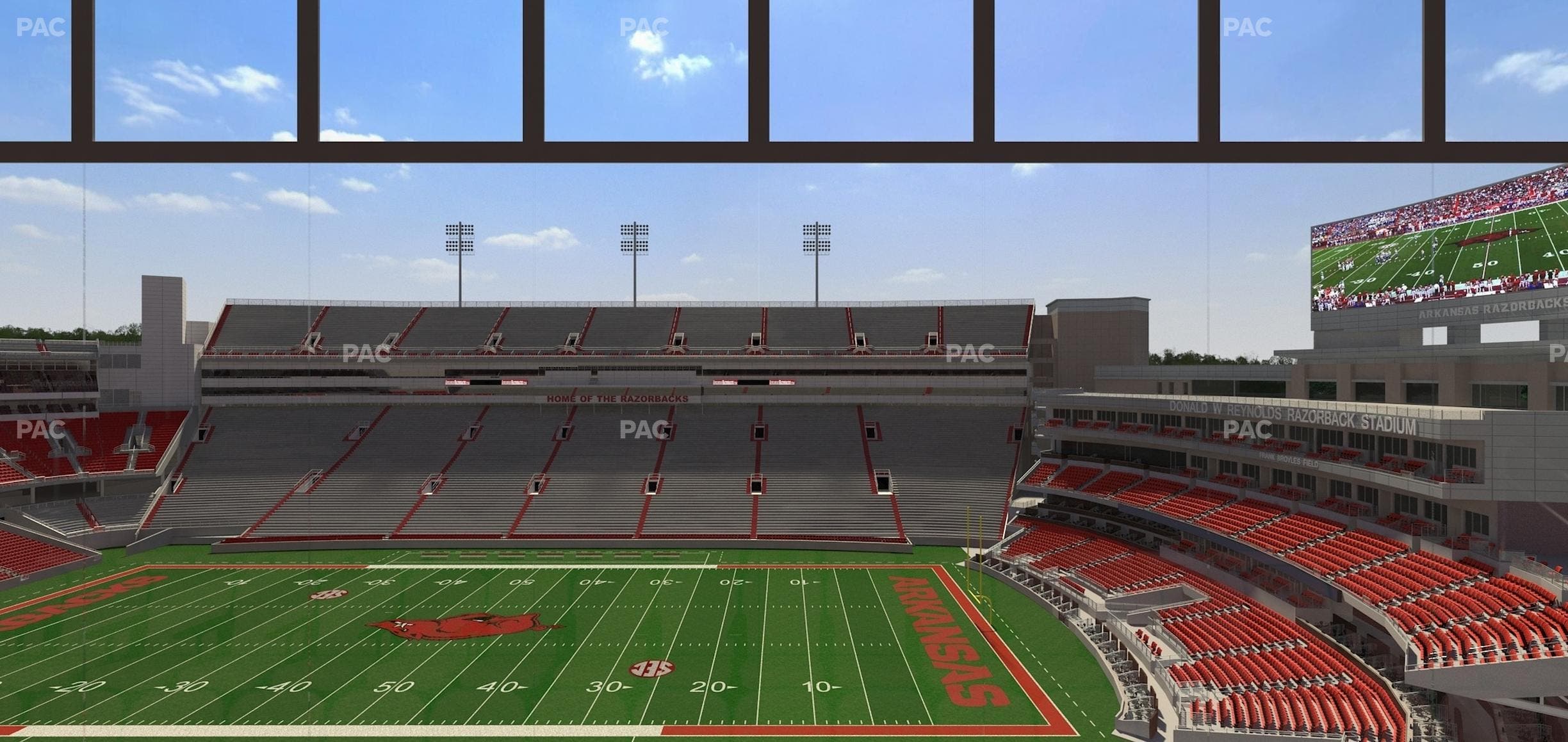 Razorback Stadium - Section 334 Seat View