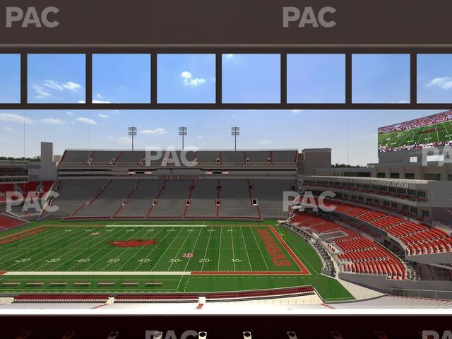Razorback Stadium - Section 334 Seat View Razorback Stadium - Section 334 Seat View