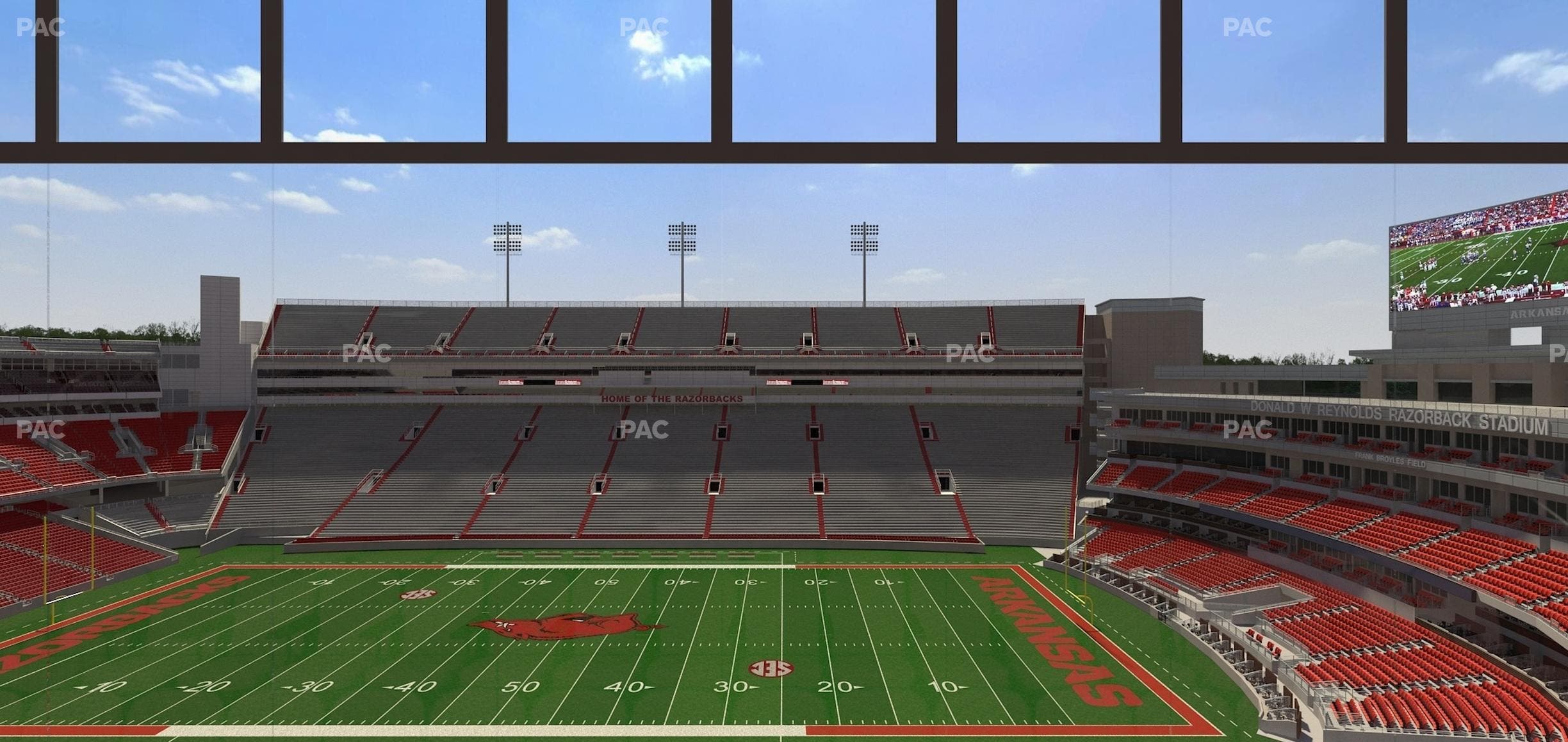 Razorback Stadium - Section 335 Seat View