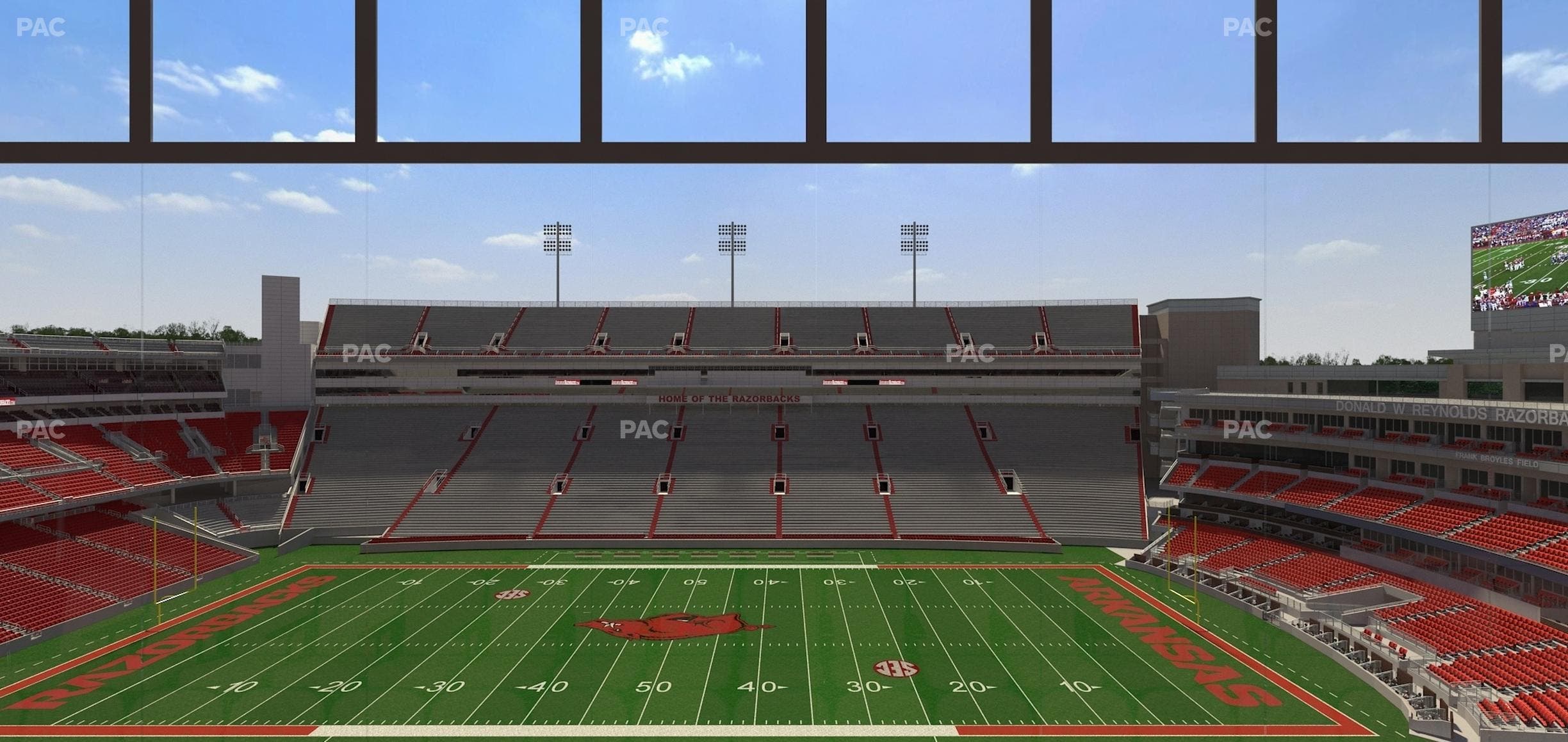 Razorback Stadium - Section 336 Seat View