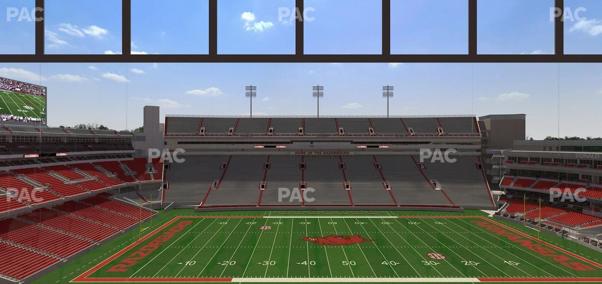 Razorback Stadium - Section 338 Seat View