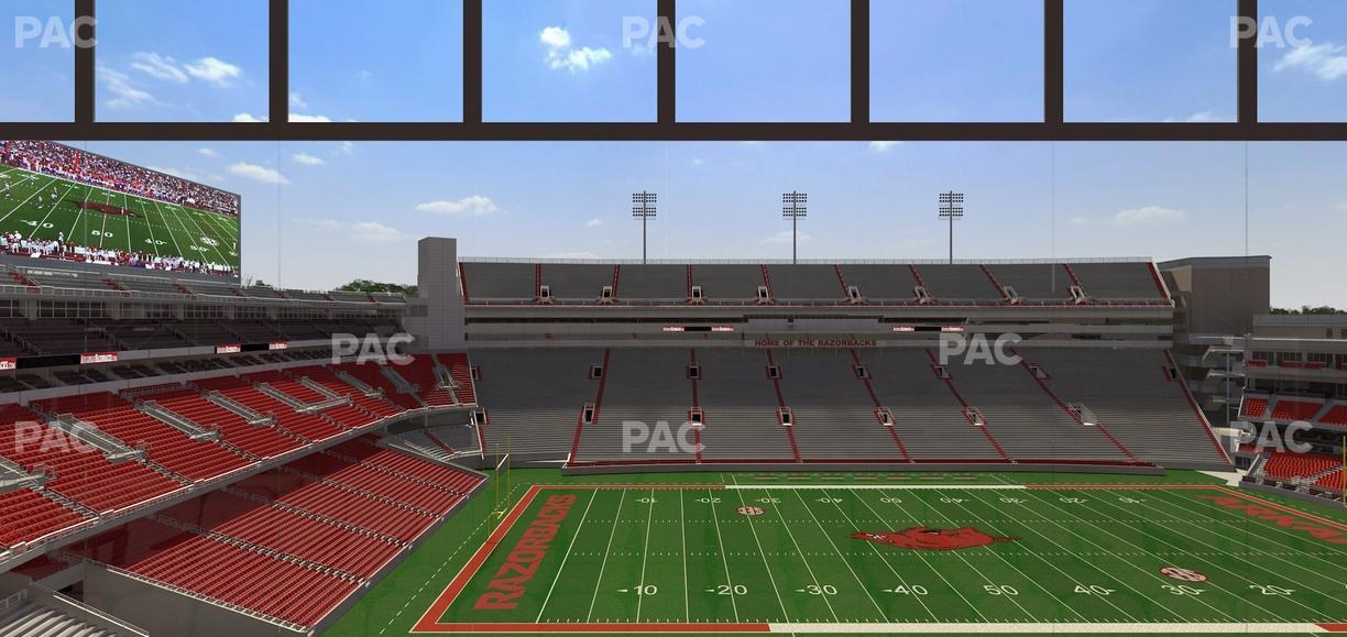 Razorback Stadium - Section 340 Seat View