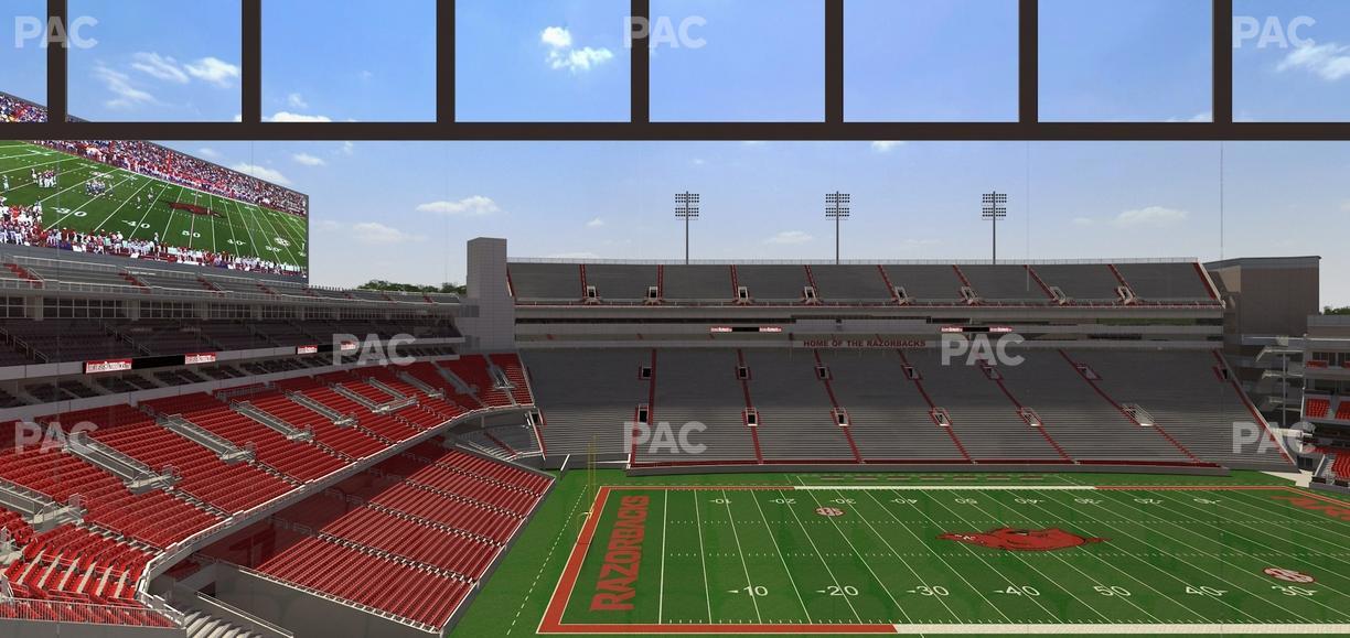 Razorback Stadium - Section 341 Seat View