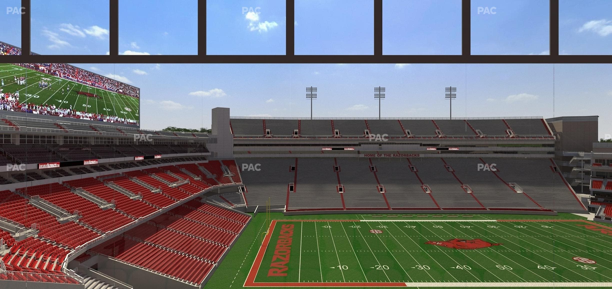 Razorback Stadium - Section 341 Seat View