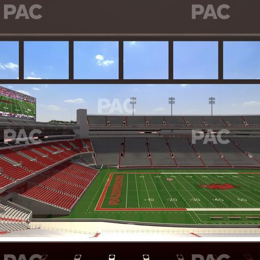 Razorback Stadium - Section 341 Seat View
