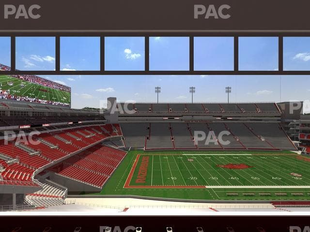 Razorback Stadium - Section 341 Seat View