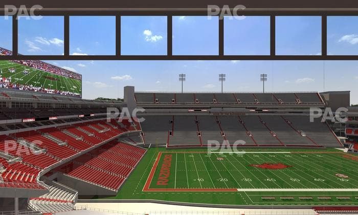Razorback Stadium - Section 341 Seat View