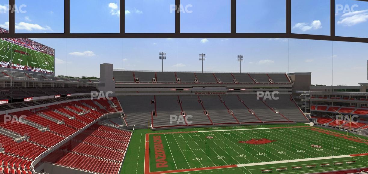 Razorback Stadium - Section 342 Seat View