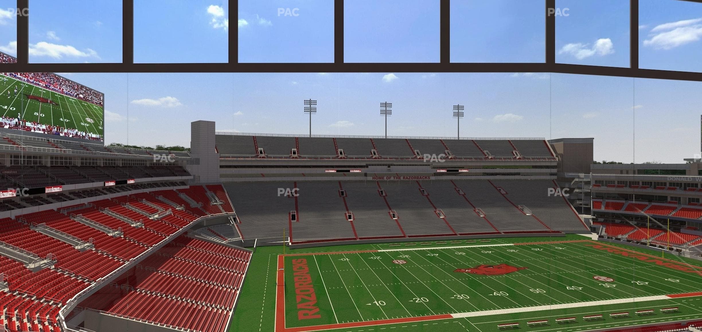 Razorback Stadium - Section 342 Seat View