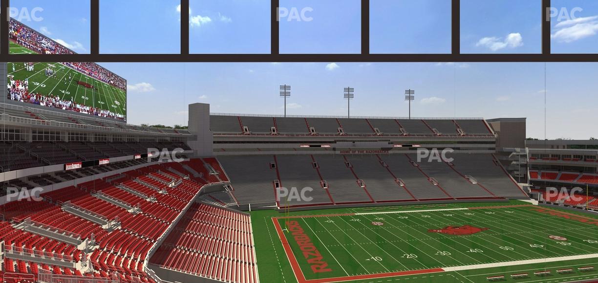 Razorback Stadium - Section 343 Seat View
