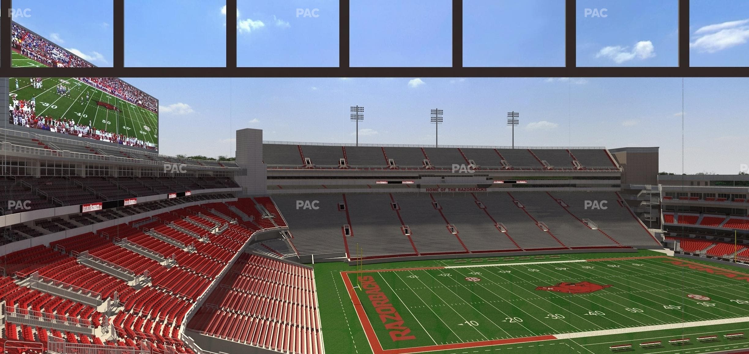 Razorback Stadium - Section 343 Seat View
