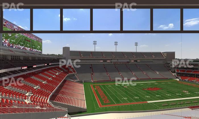 Razorback Stadium - Section 343 Seat View