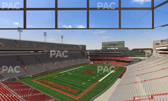 Razorback Stadium - Section 476 Seat View