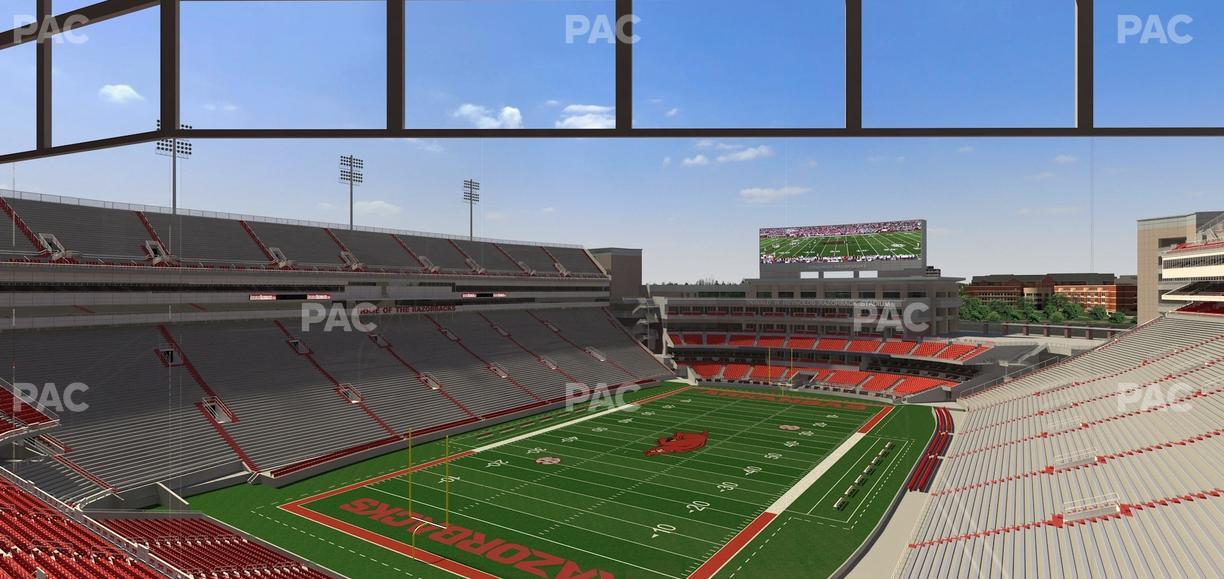 Razorback Stadium - Section 477 Seat View