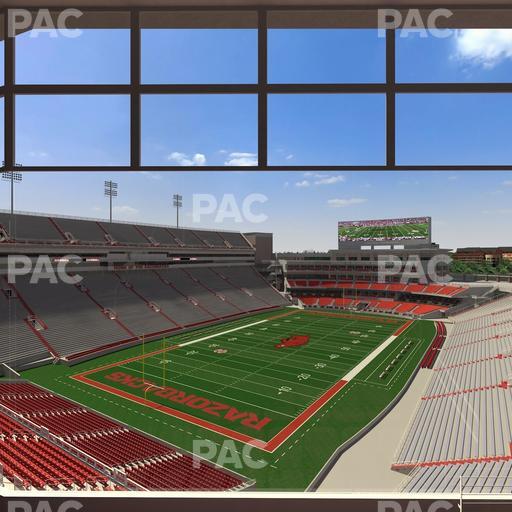 Razorback Stadium - Section 477 Seat View