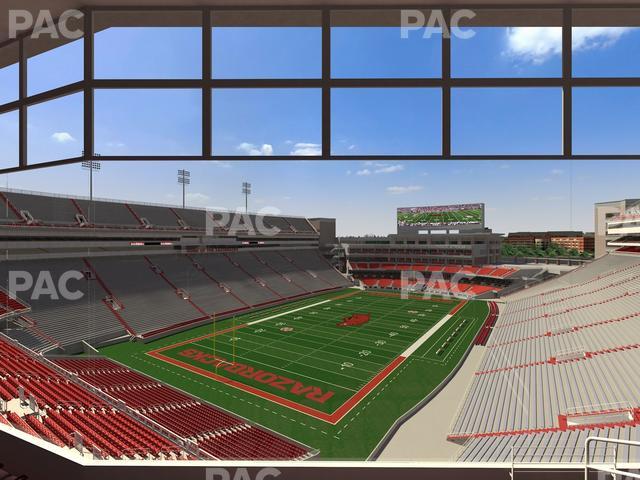 Razorback Stadium - Section 477 Seat View Razorback Stadium - Section 477 Seat View