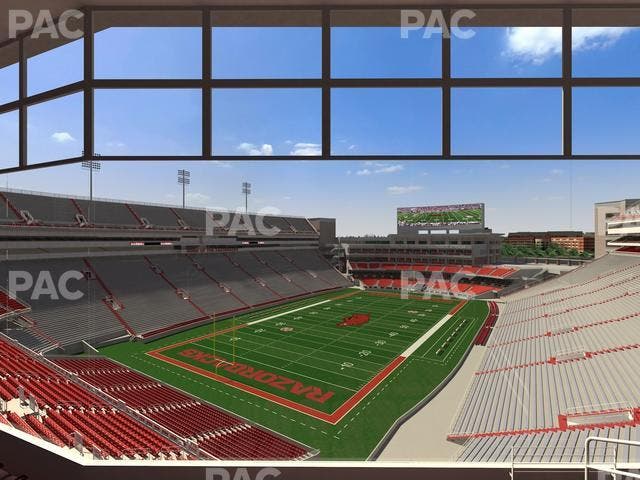 Razorback Stadium - Section 477 Seat View