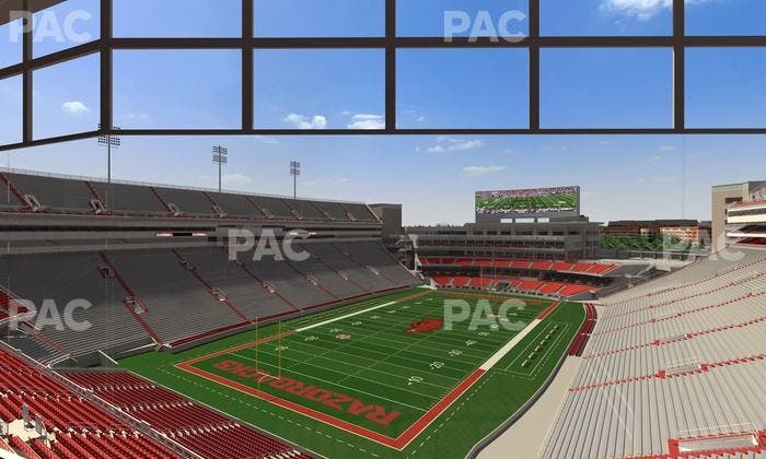 Razorback Stadium - Section 477 Seat View