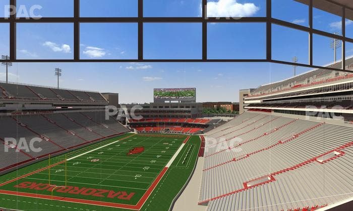 Razorback Stadium - Section 478 Seat View