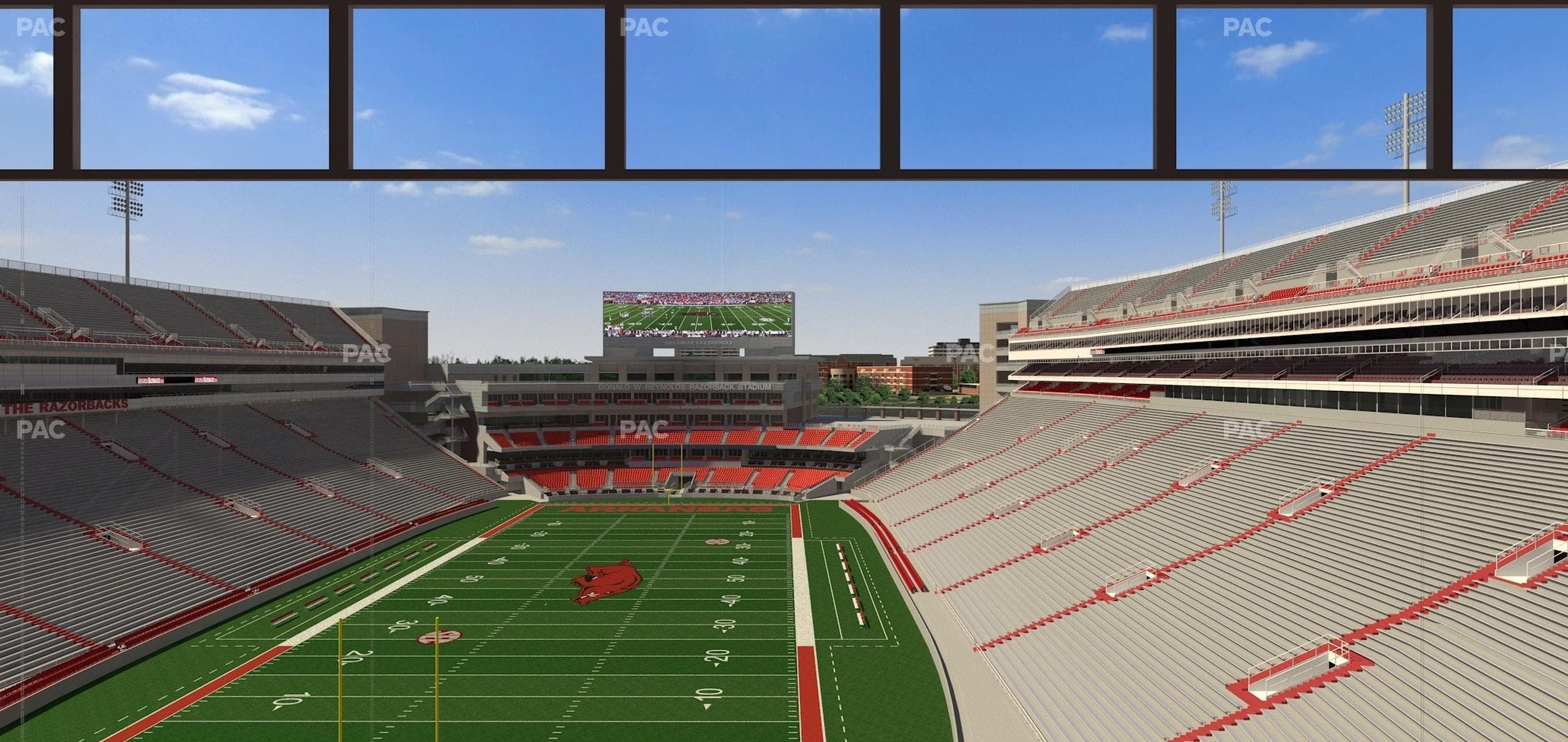 Razorback Stadium - Section 480 Seat View