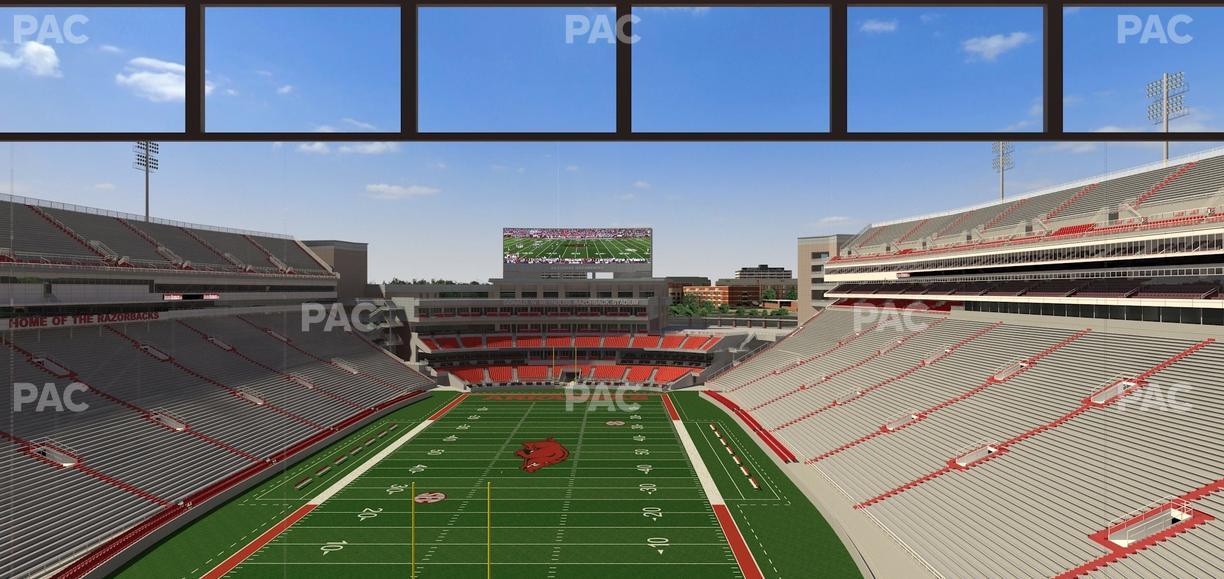 Razorback Stadium - Section 481 Seat View