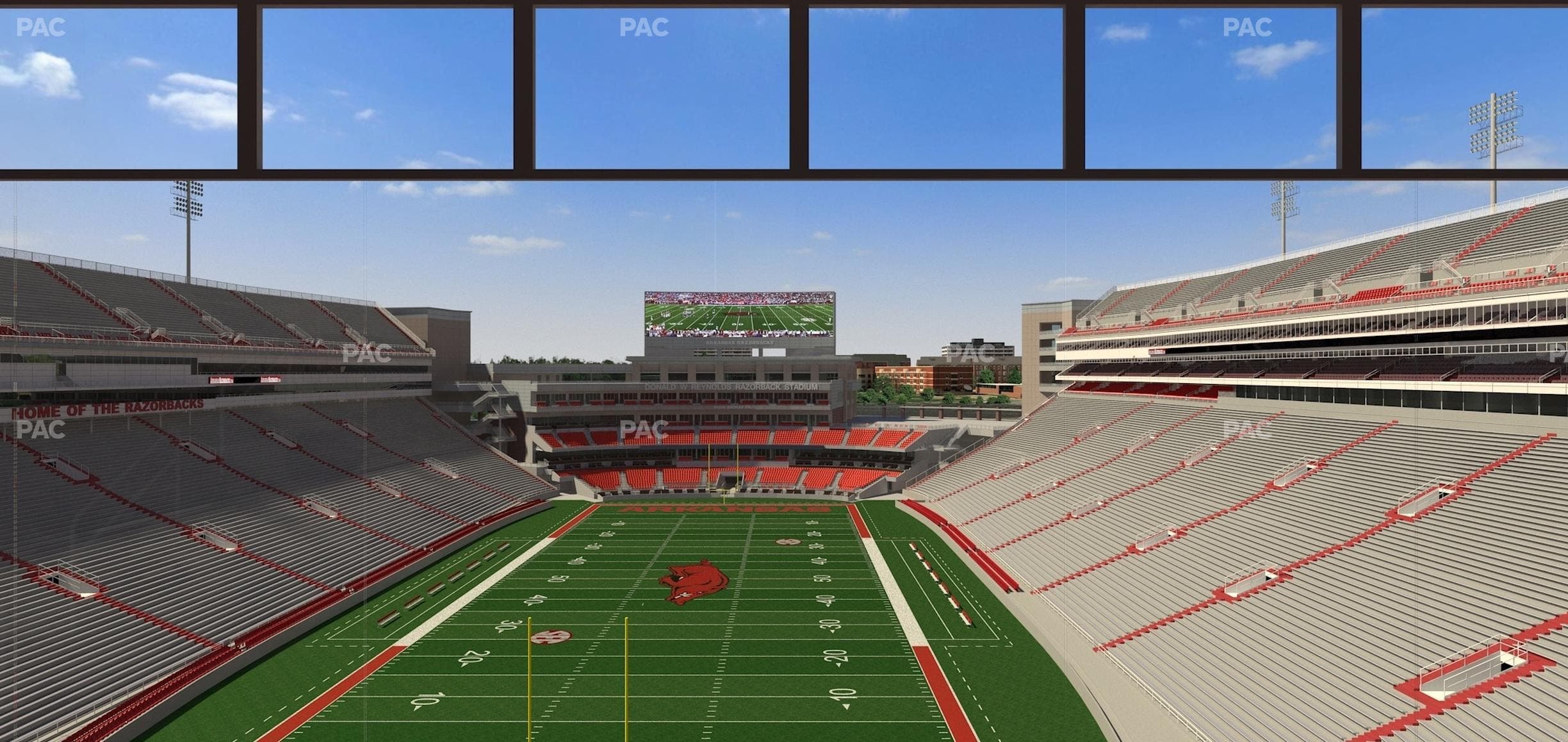 Razorback Stadium - Section 481 Seat View