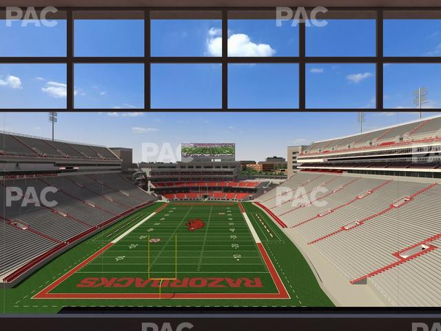 Razorback Stadium - Section 481 Seat View Razorback Stadium - Section 481 Seat View