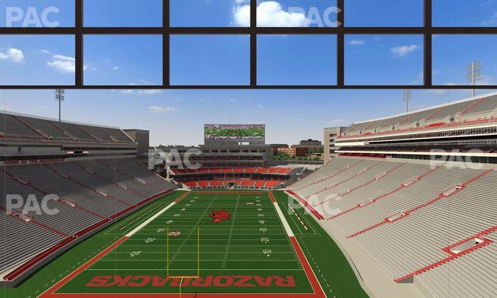 Razorback Stadium - Section 481 Seat View