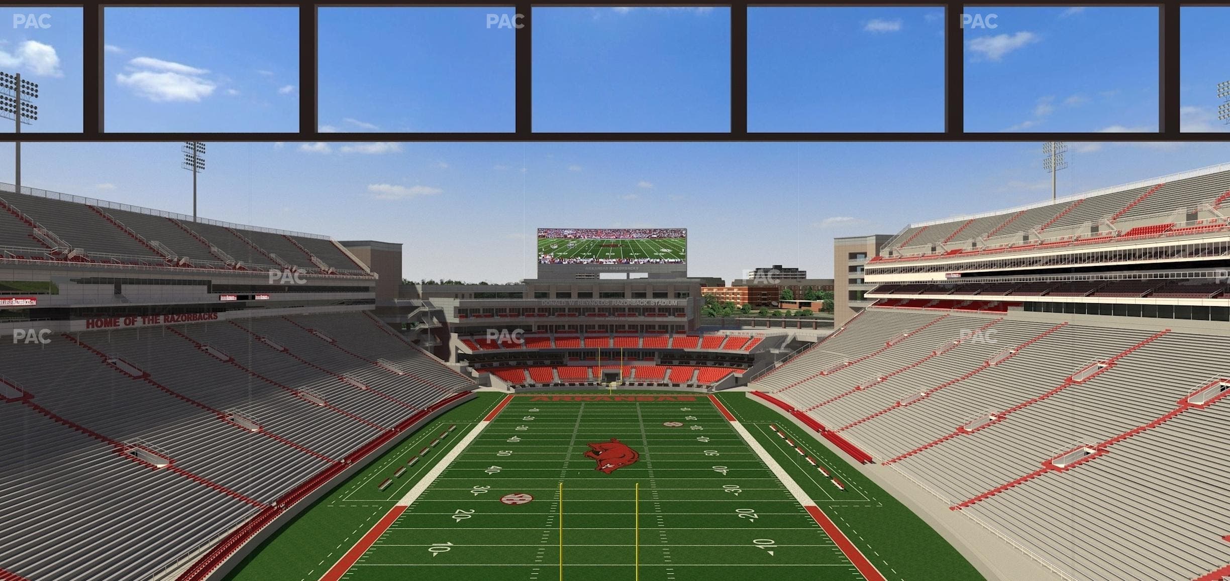 Razorback Stadium - Section 482 Seat View