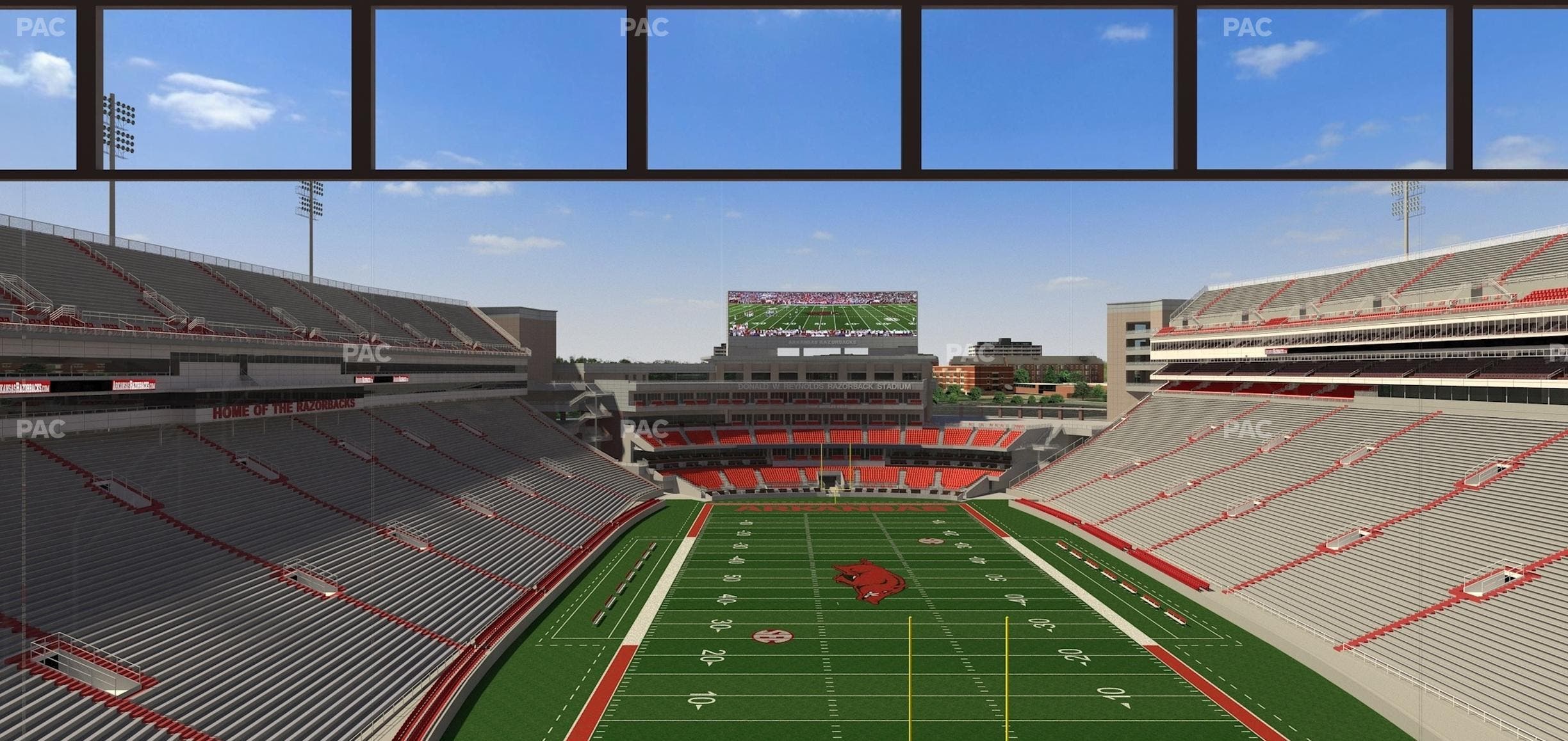 Razorback Stadium - Section 483 Seat View