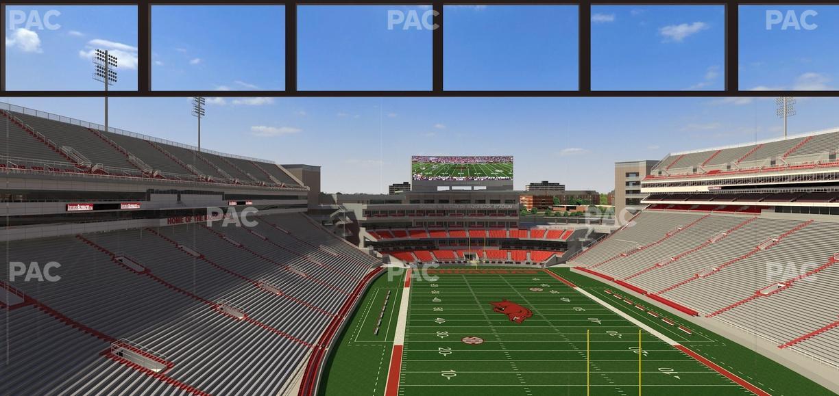 Razorback Stadium - Section 484 Seat View