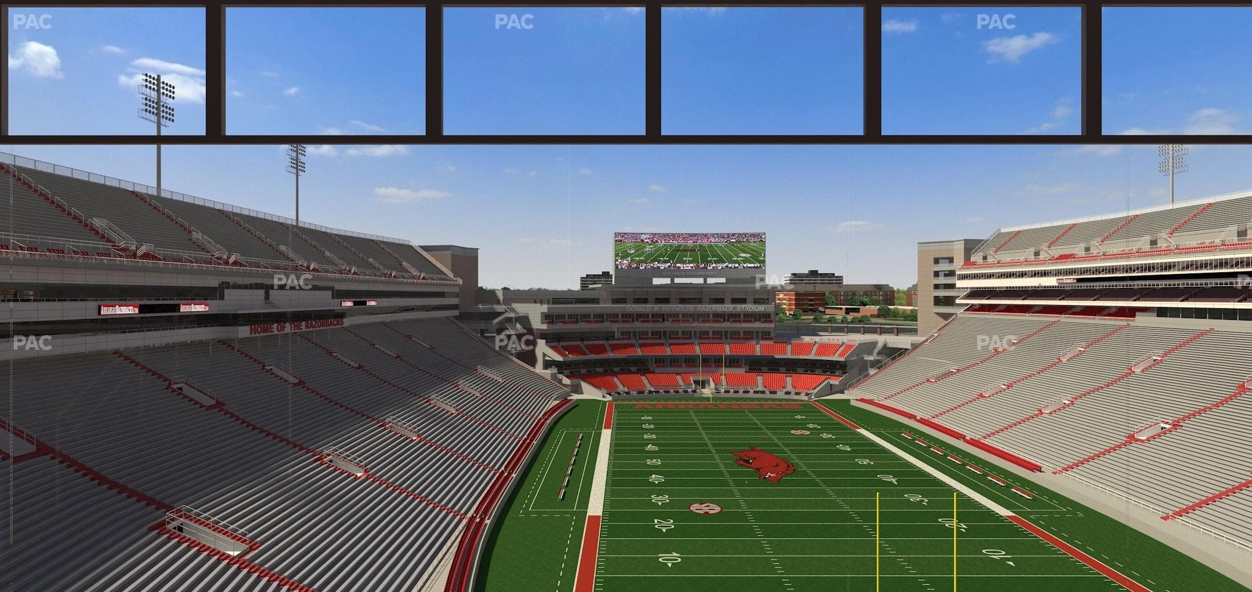 Razorback Stadium - Section 484 Seat View