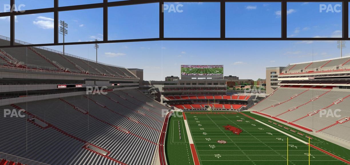 Razorback Stadium - Section 485 Seat View