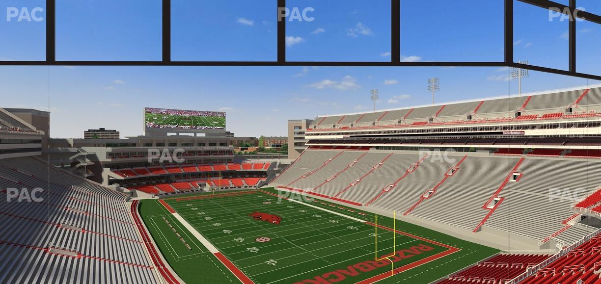 Razorback Stadium - Section 487 Seat View