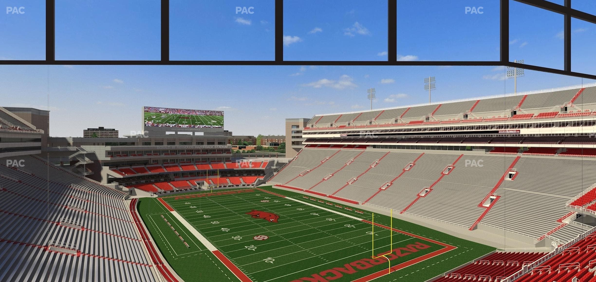 Razorback Stadium - Section 487 Seat View