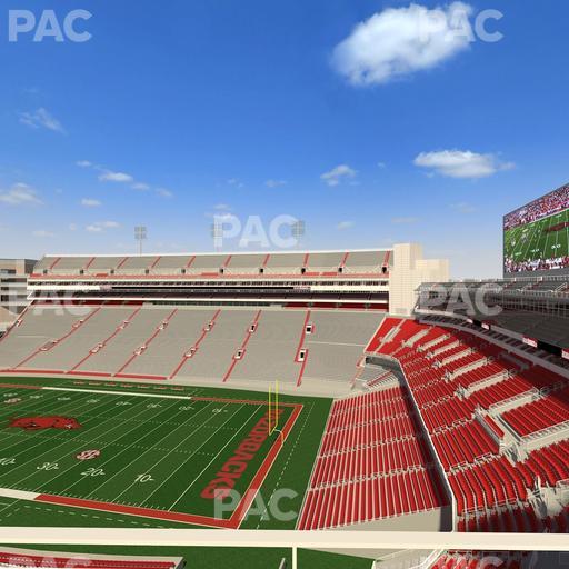 Razorback Stadium - Section 500 1 Seat View